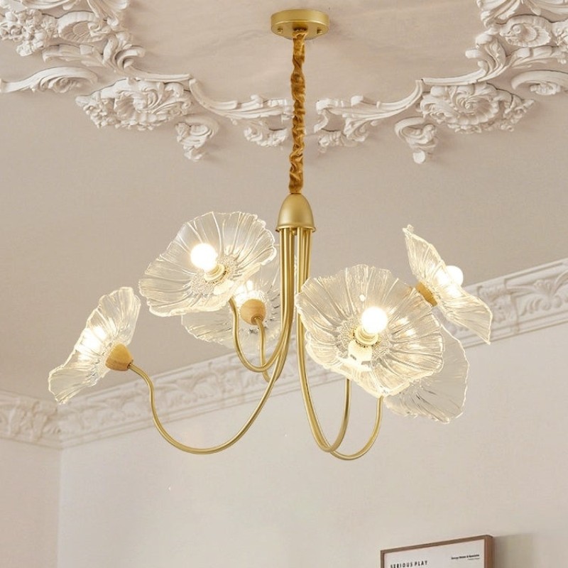 Nordic Lotusblad Glazen Bloem Hanglamp HL277
