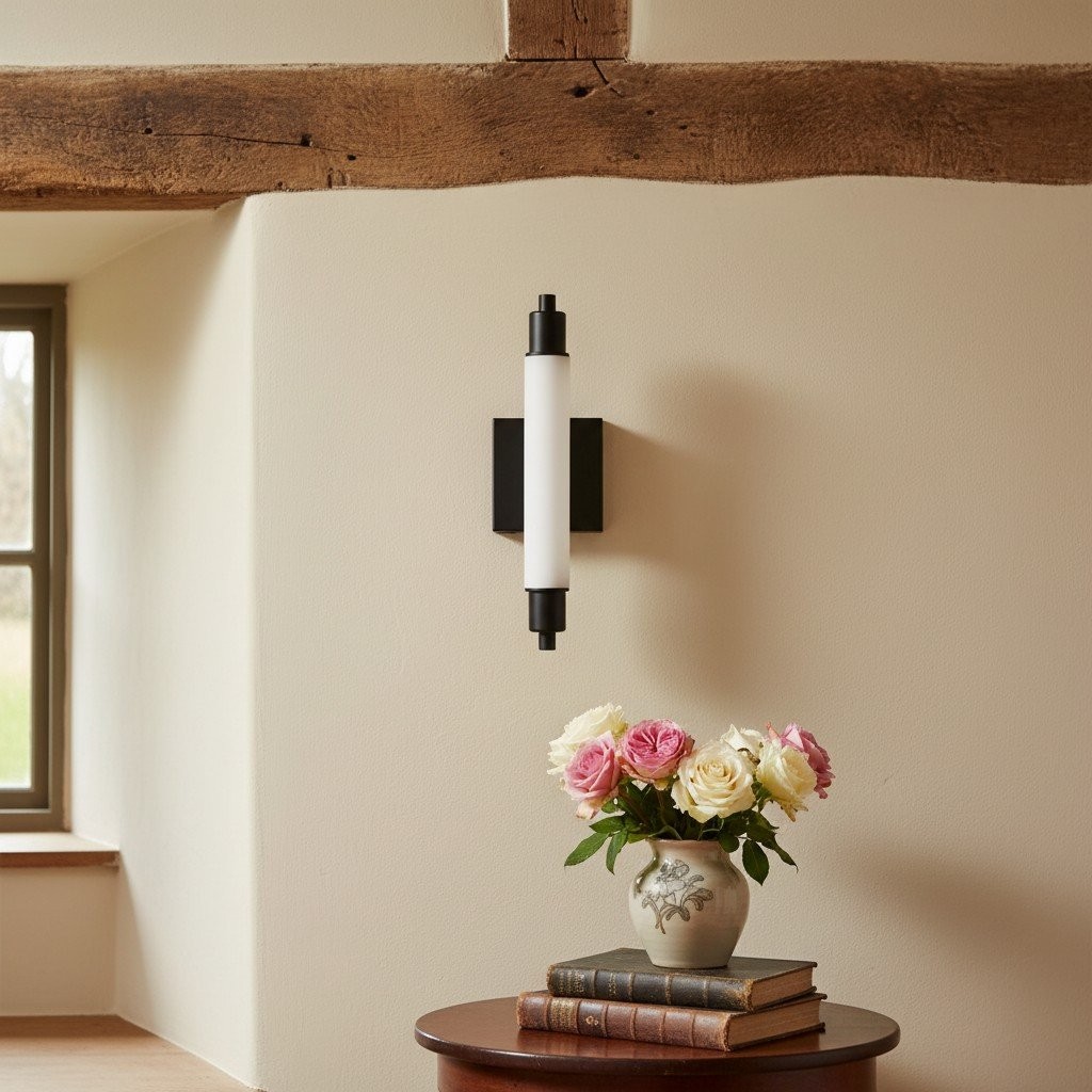 Ornato Luxe moderne wastafellamp - Art Deco wandlamp met cilindervormige kap HL1749