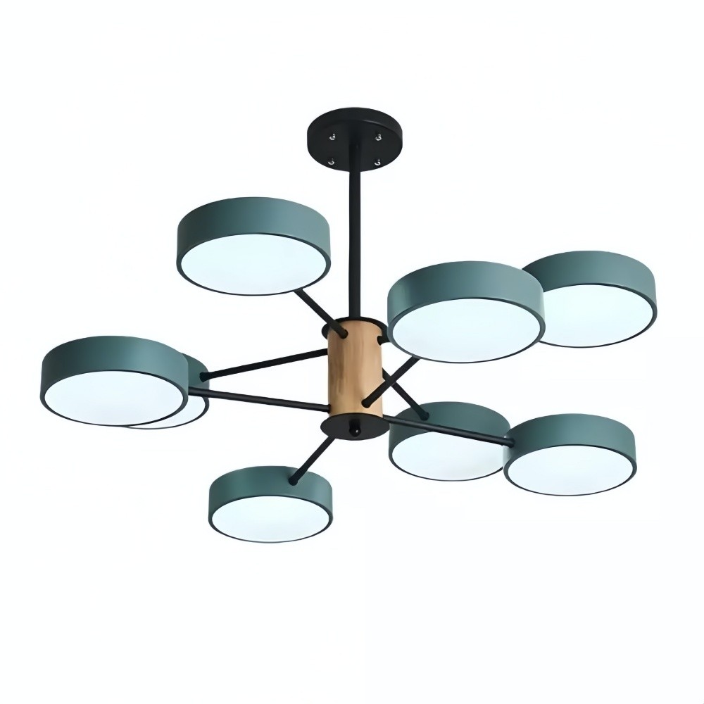 Scandinavische kroonluchter met houten takken - Sputnik Disc LED-lamp HL1352