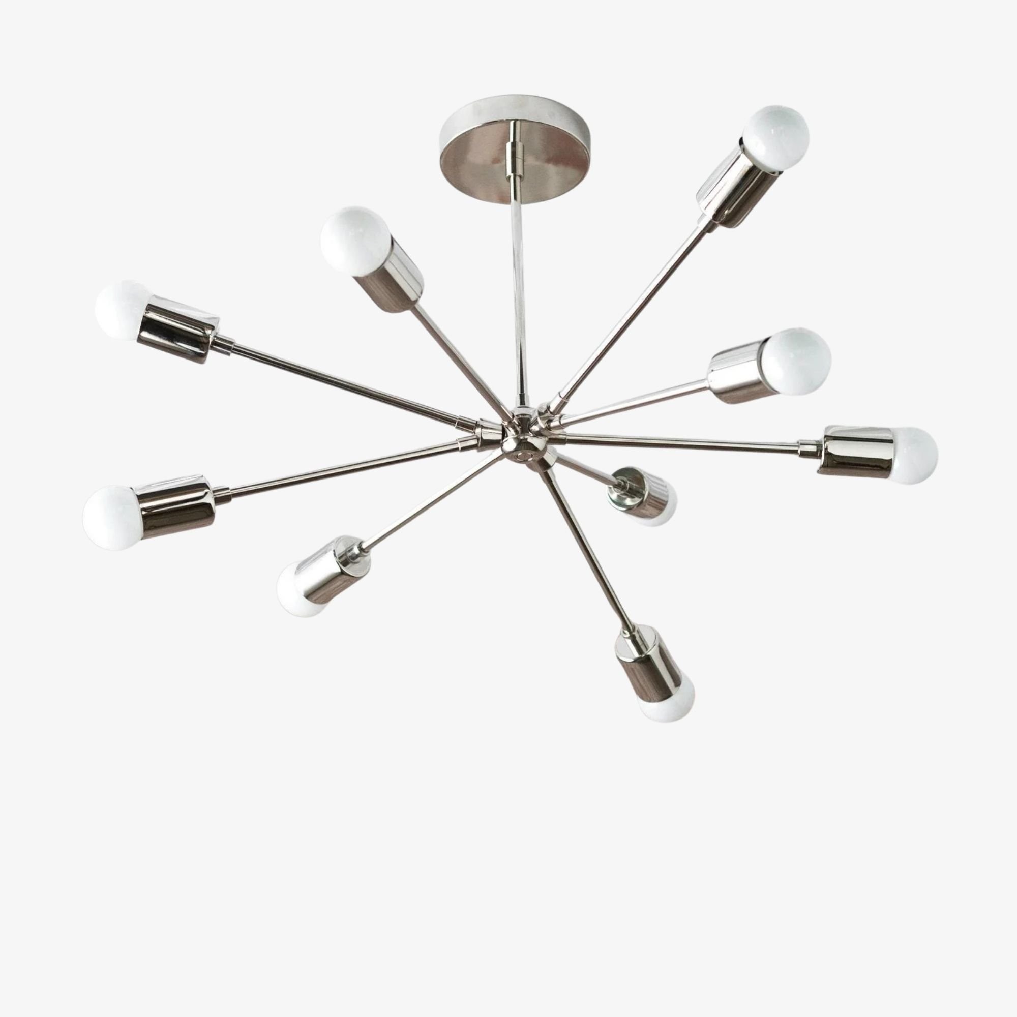 Mobilux Line Mid Century Sputnik Kroonluchter - Moderne Plafondlamp van Messing HL1679