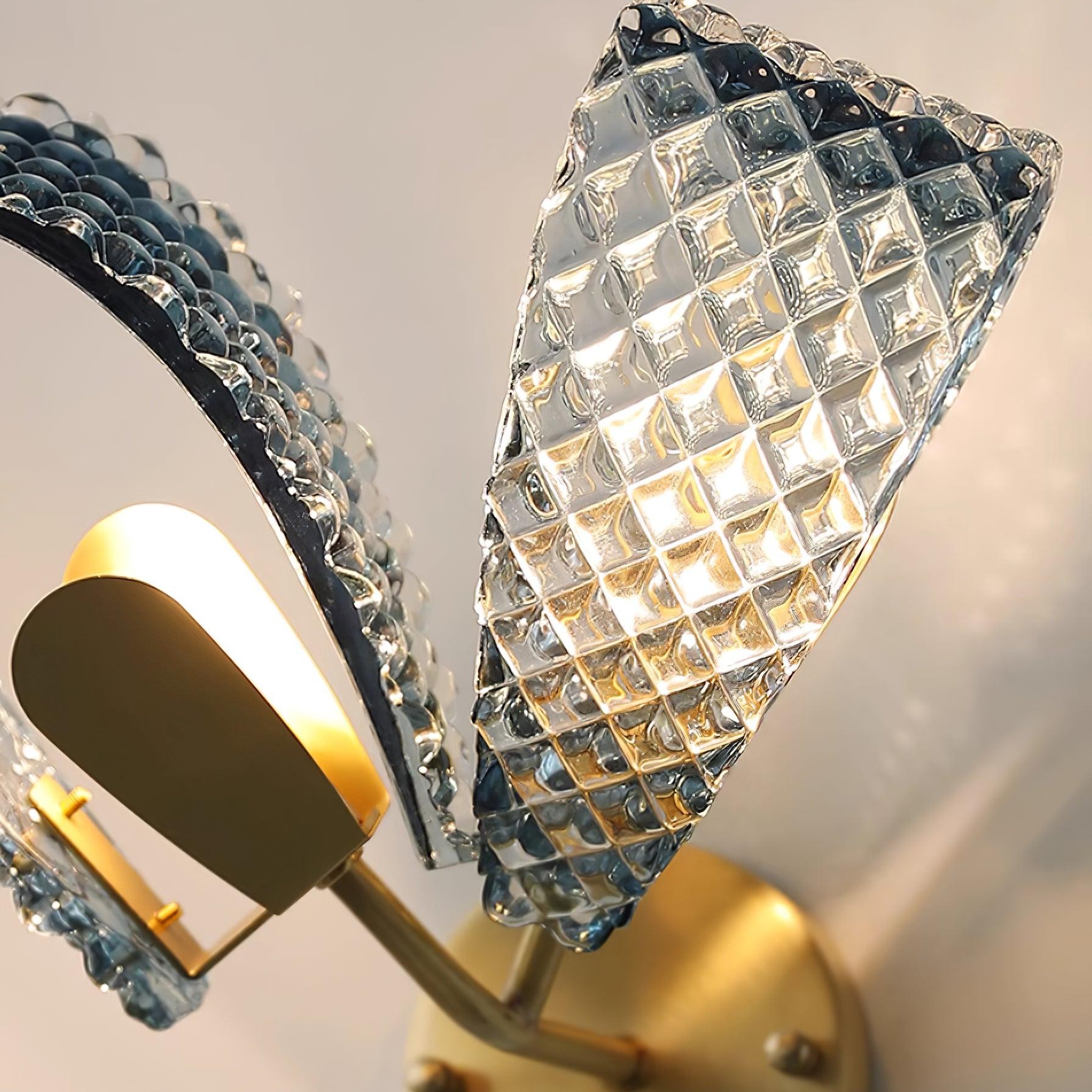 Creatieve Licht Luxe Blauwe Lint Wandlamp HL381