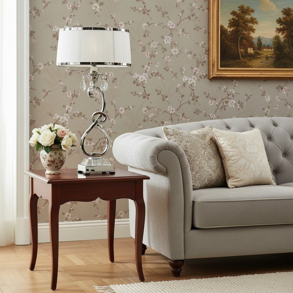 Talonis decoratieve kristallen tafellamp - gebogen metalen stijl voor thuisinterieurs HL2146