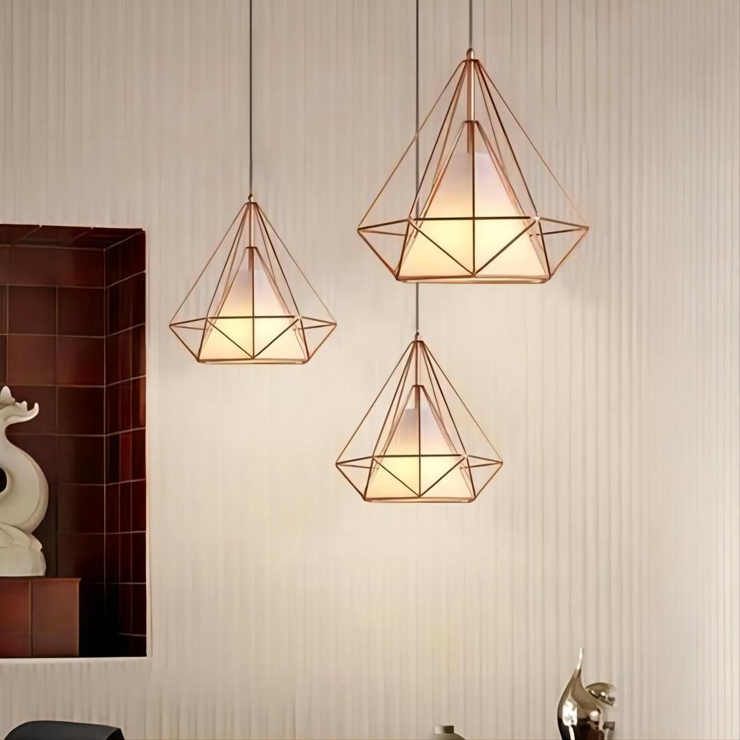 Diamond cage hanglamp
