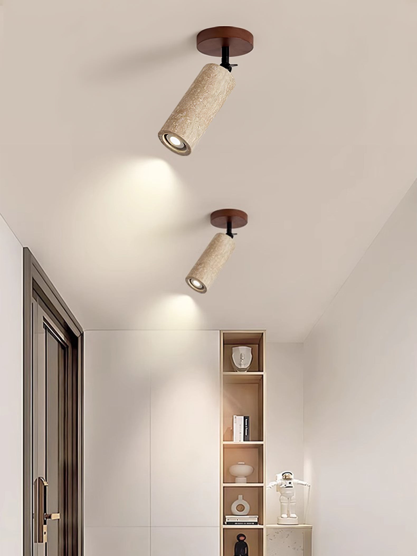 Wabi-Sabi Travertine Verstelbare Wandlamp HL851