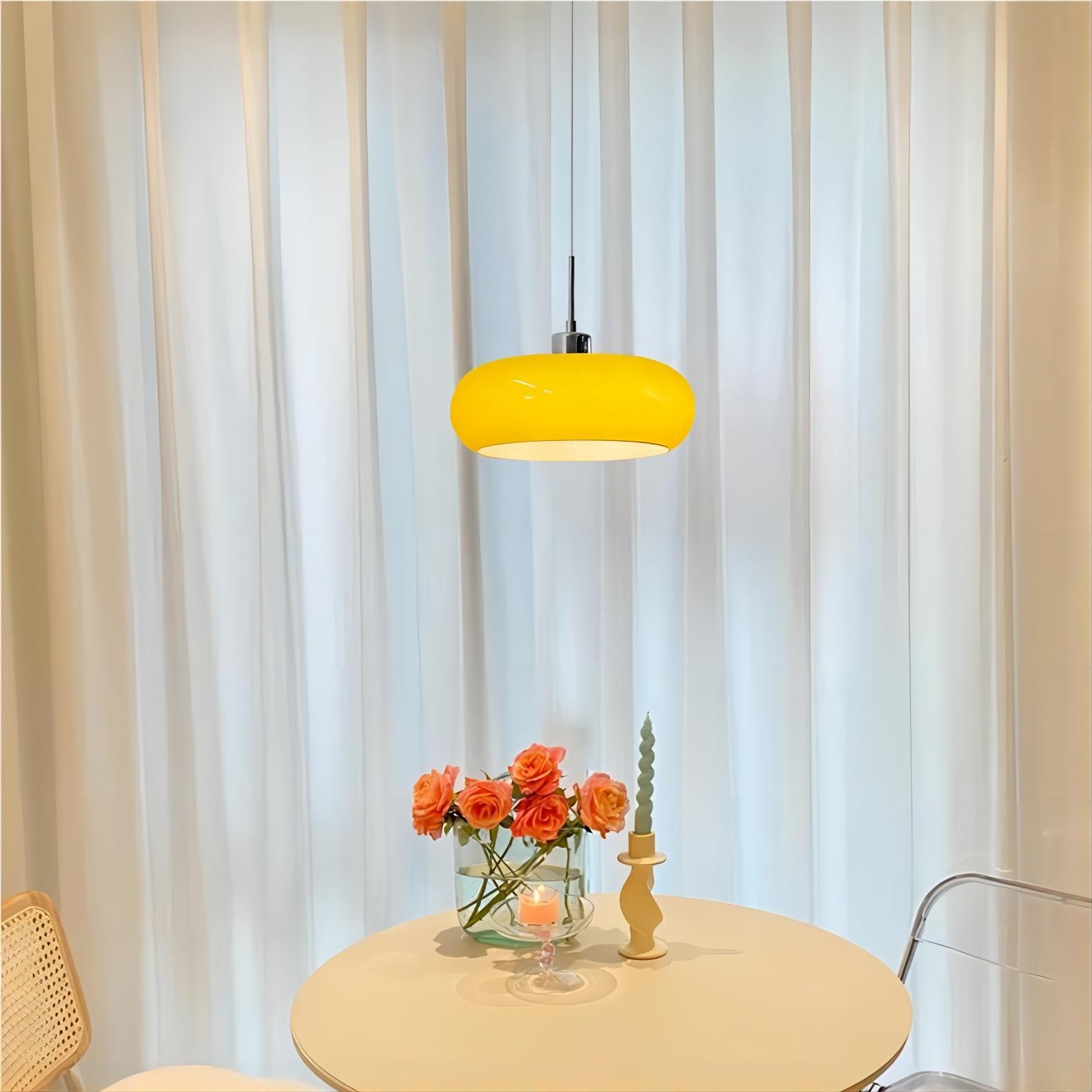 Nordic Retro Bauhaus Glazen Pot Hanglamp HL116