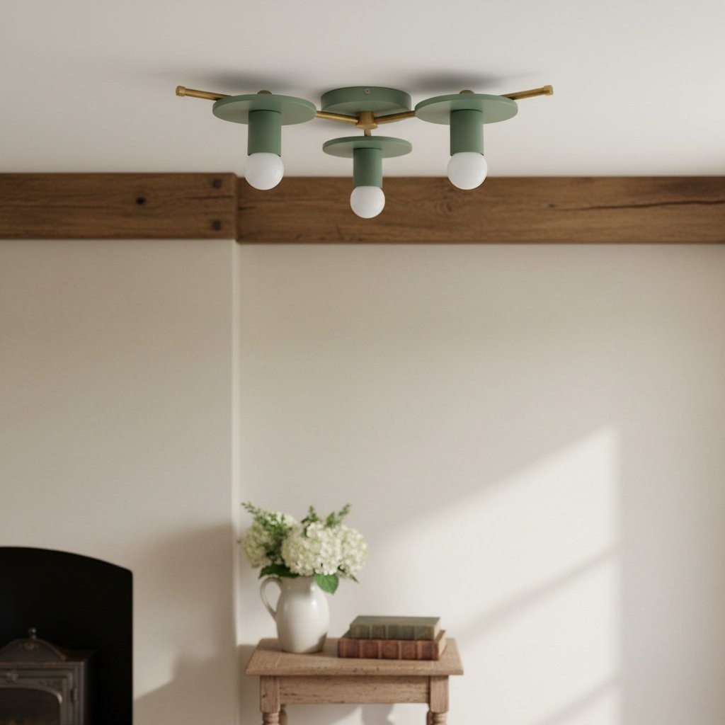 Radiro Globe Kleurrijke Plafondlamp - 3 Lichts Minimalistisch Armatuur HL1657