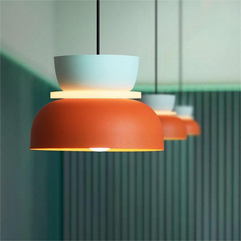 Macri Acryl Kleurrijke Komvormige Hanglamp - Moderne Levendige Hanglamp voor de Keuken