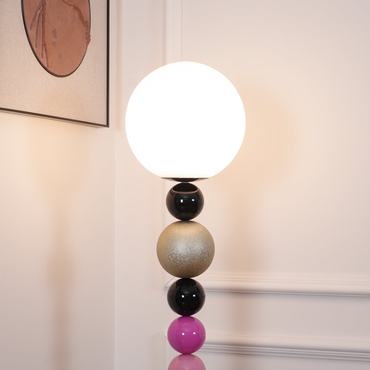 Moderne kalebasbal vloerlamp HL722