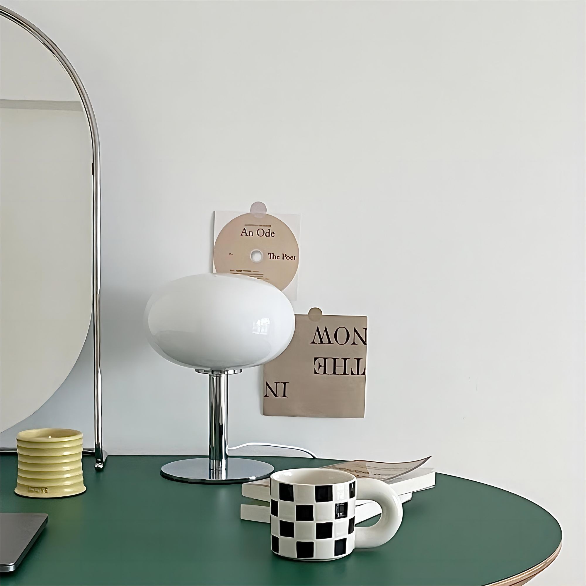 Lollipop Minimalistische Bauhaus Glazen Tafellamp HL81
