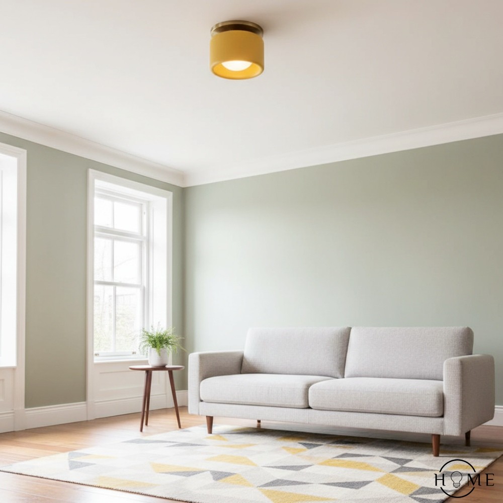 Cerova moderne porseleinen plafondlamp met elegante ivoorkleurige kap HL1621