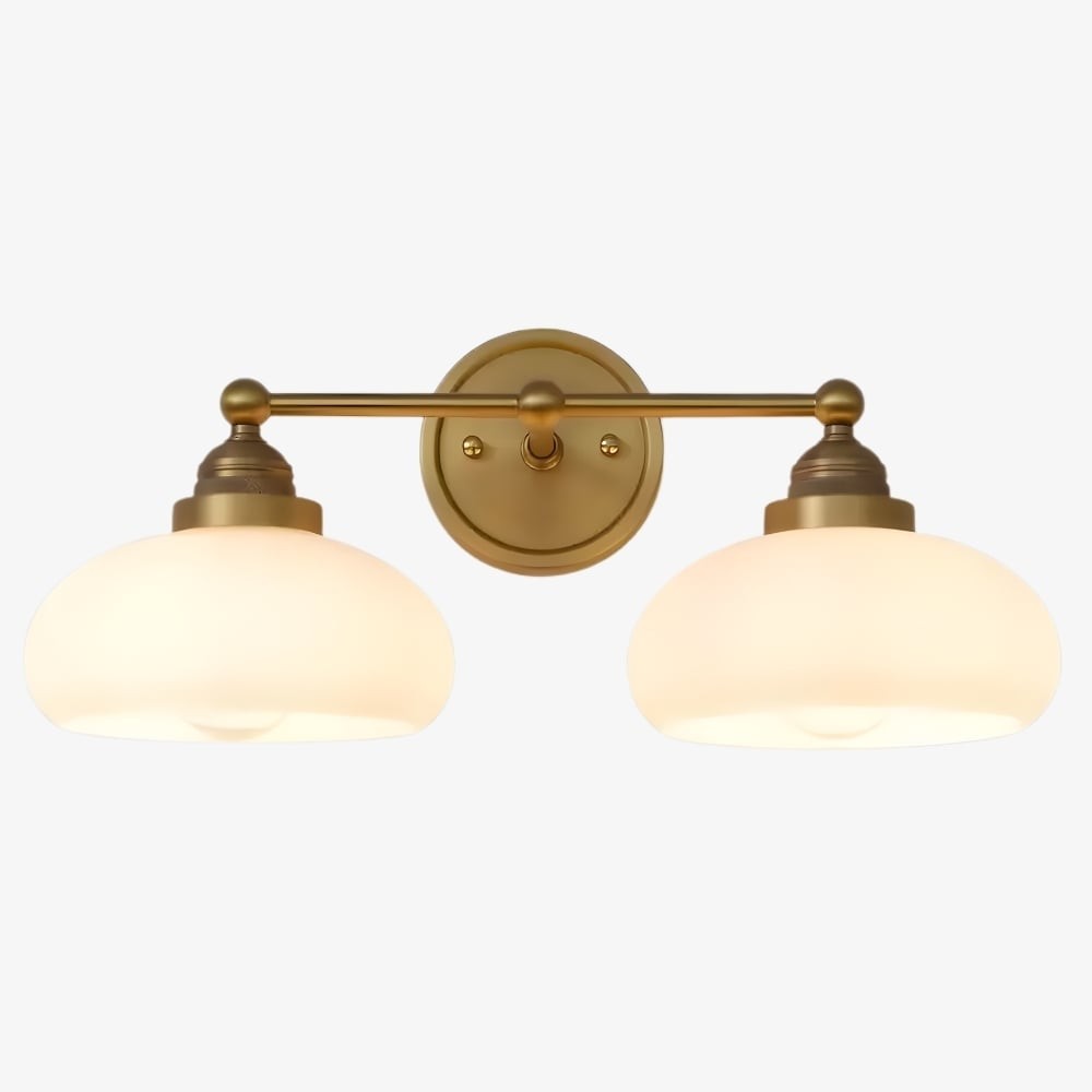 Riven wandlamp - Vintage industriële melkwitte glazen kap voor binnen HL2262