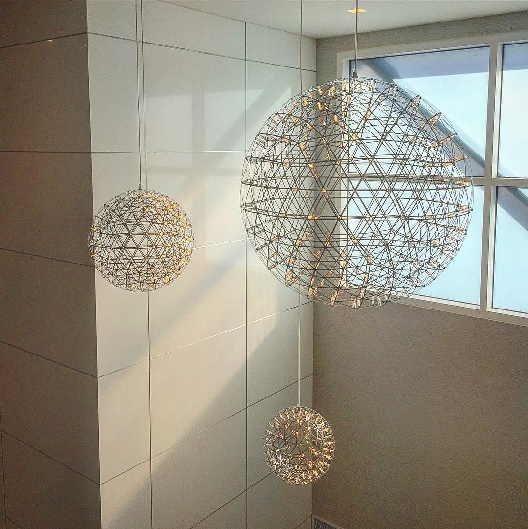 Zilveren Spark Ball hanglamp HL1407