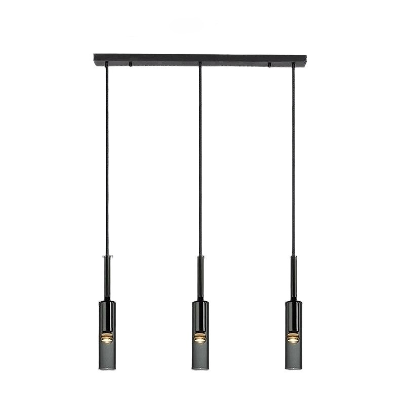 Moderne cilindrische glazen hanglamp HL961
