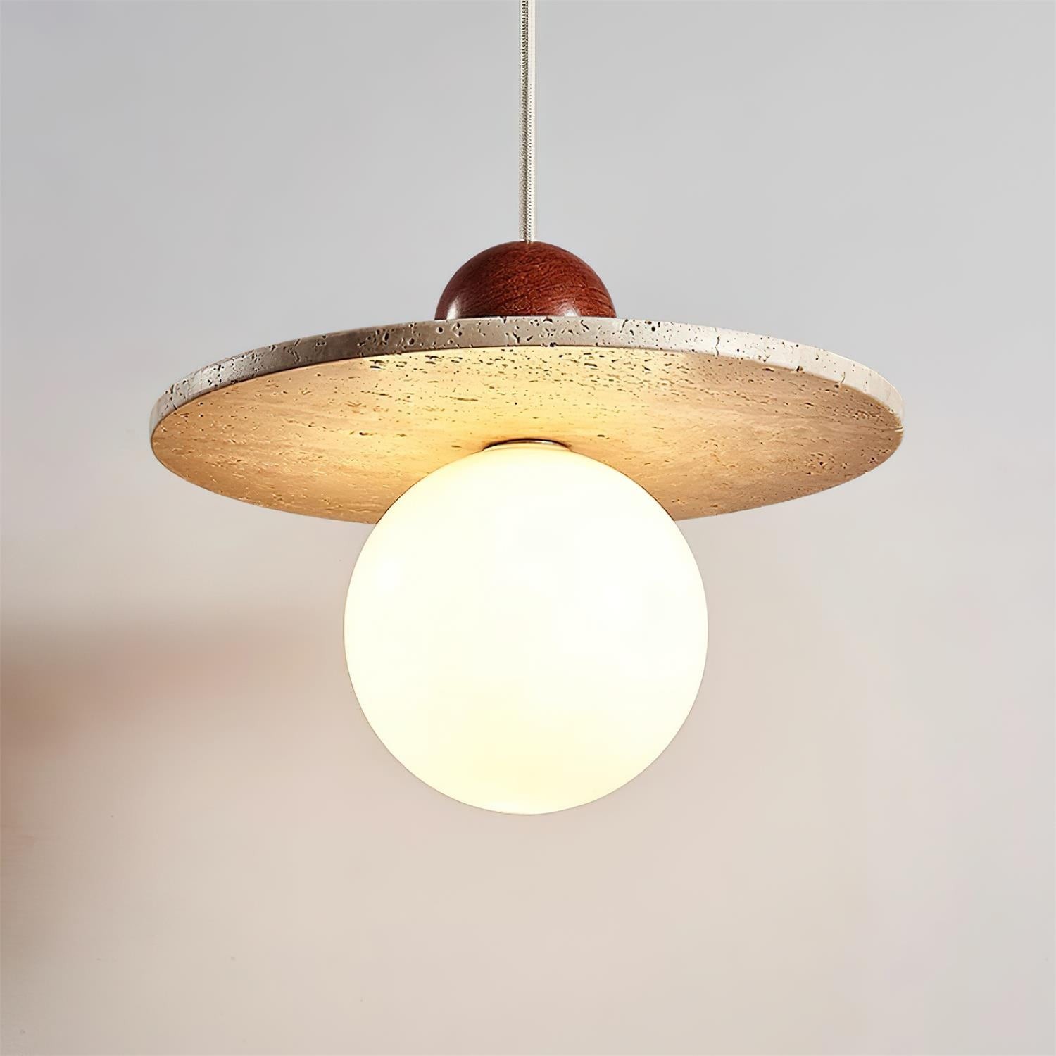 Retro Decor Cave Stone Disc Hanglamp HL956