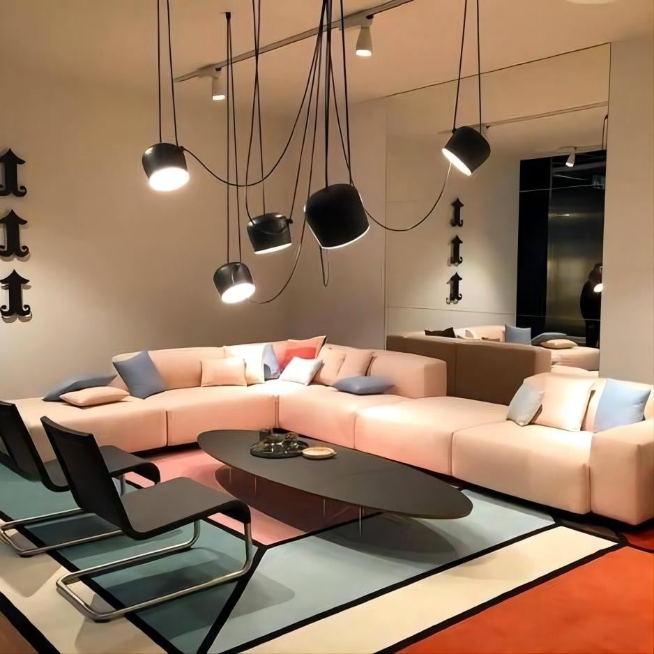 Axiomorna Industriele Hanglamp Eettafel (Dimbare versie)