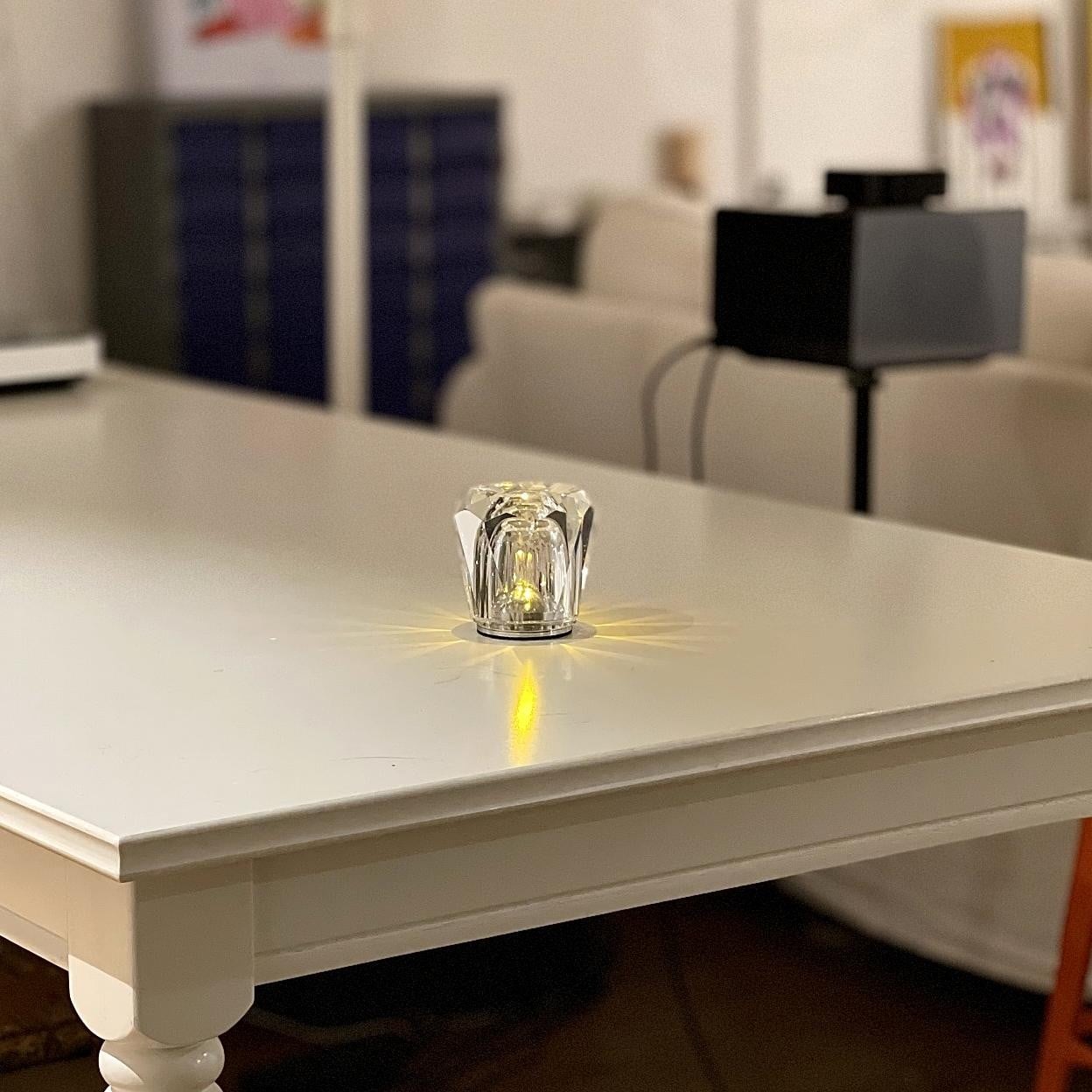 Kristallen Batterij Wijnglas Tafellamp