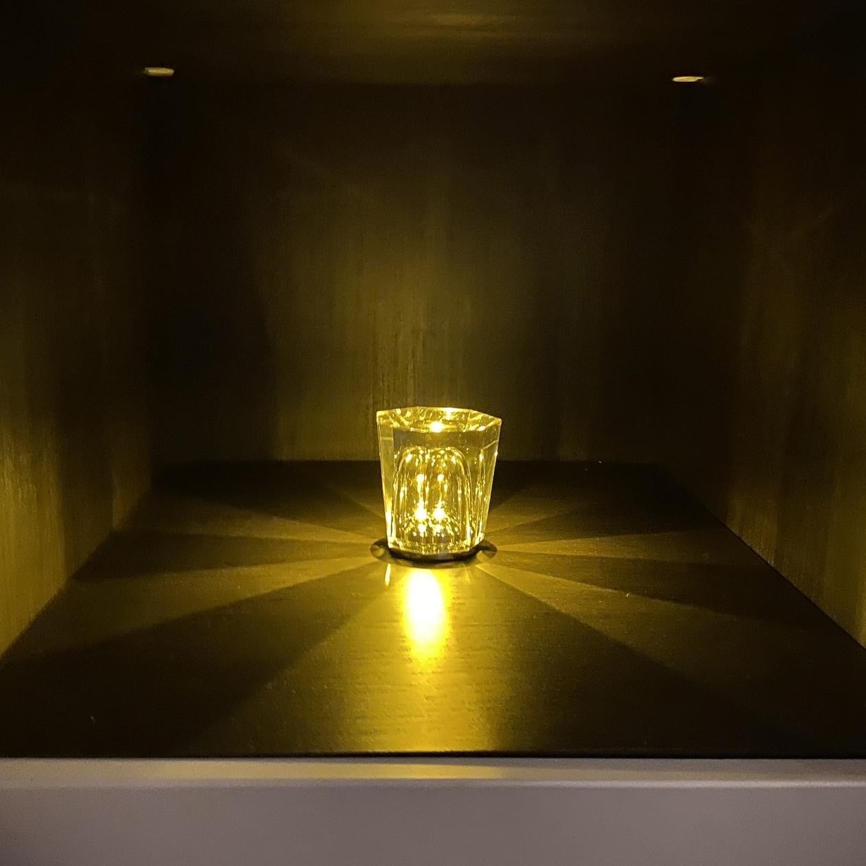 Kristallen Batterij Wijnglas Tafellamp