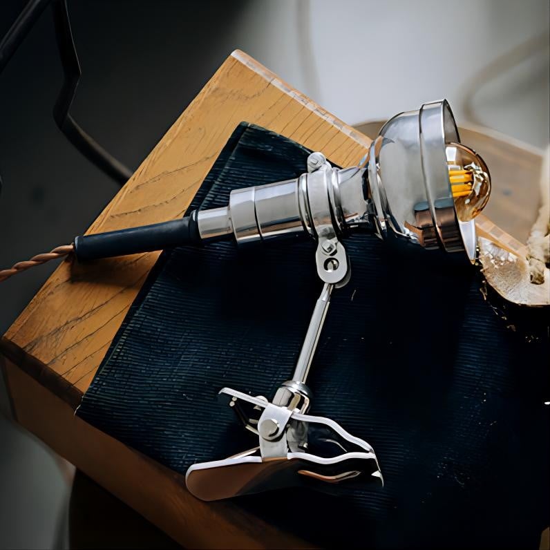 Vintage clip-on industriële lamp Serie