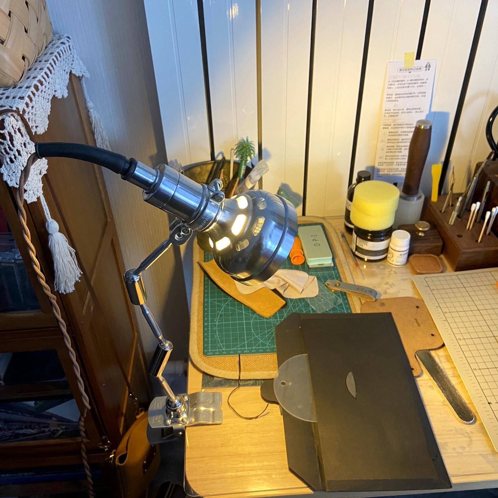 Vintage clip-on industriële lamp Serie