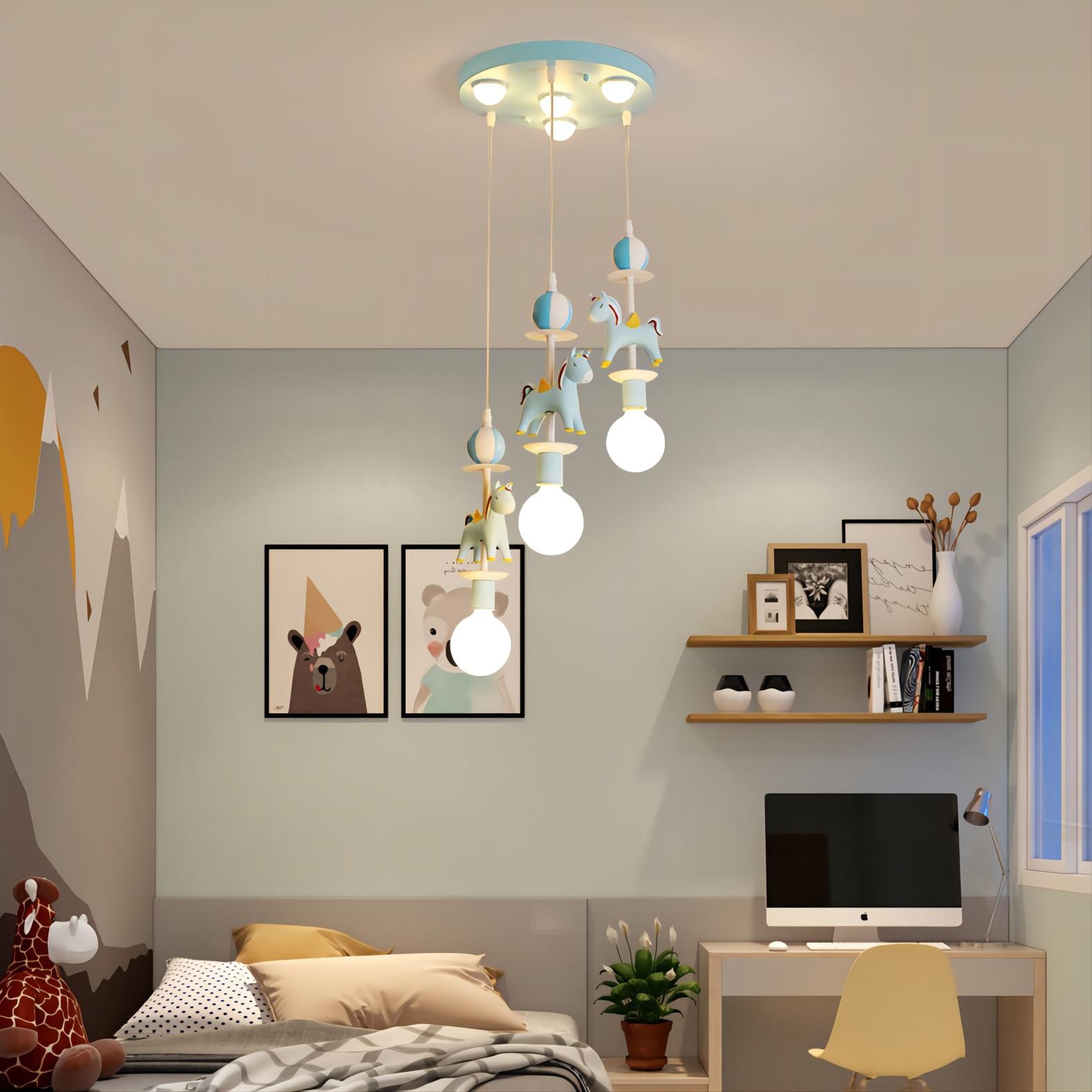 Kroonluchter voor meisjes slaapkamer