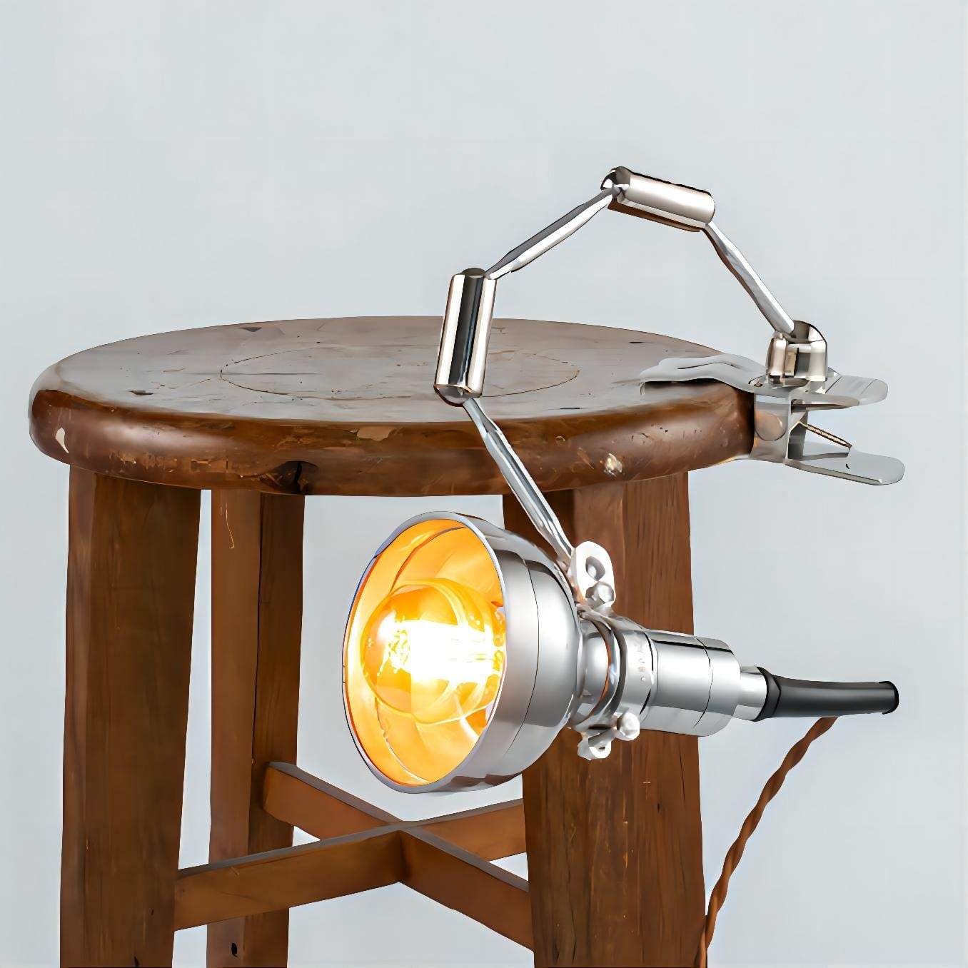 Vintage clip-on industriële lamp Serie