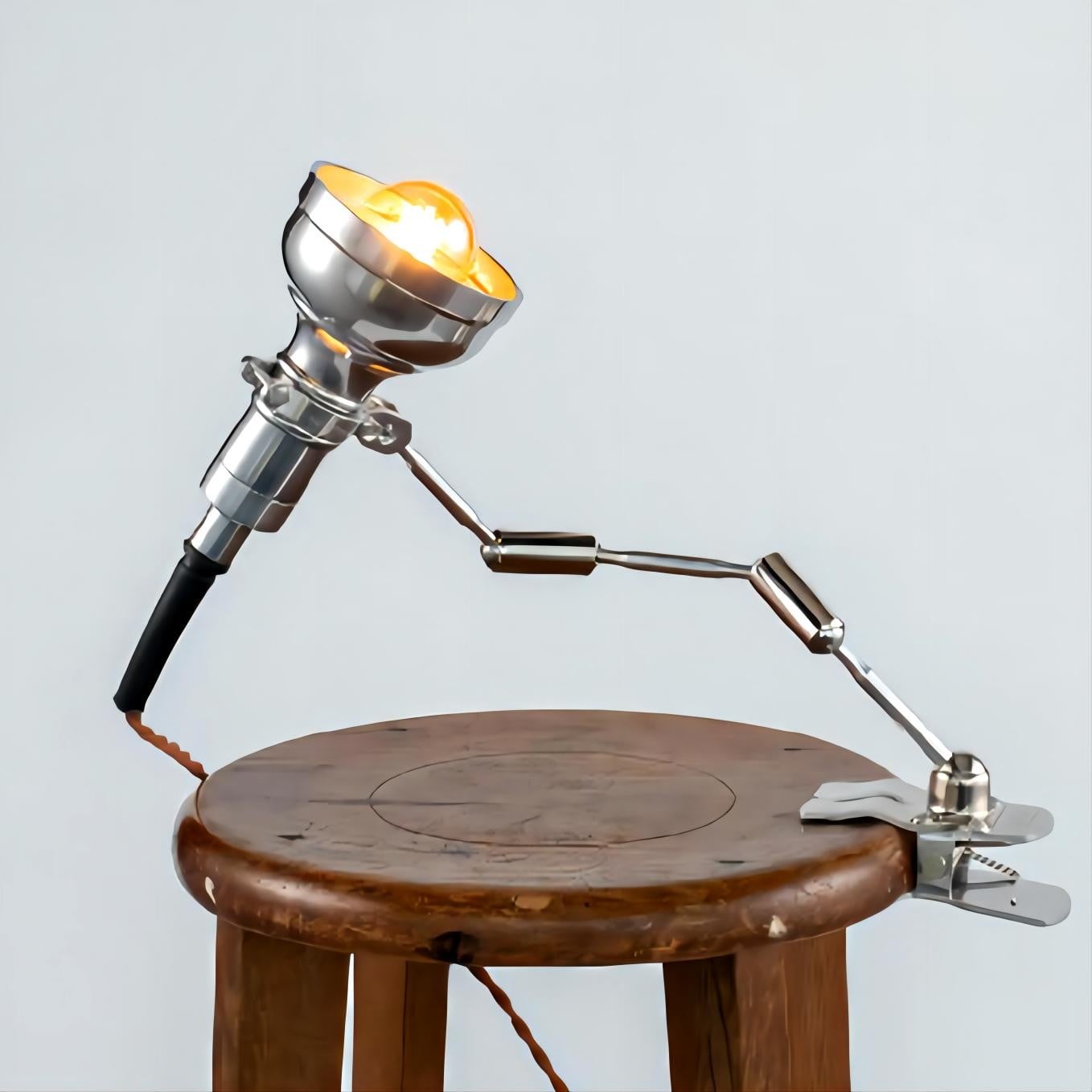 Vintage clip-on industriële lamp Serie