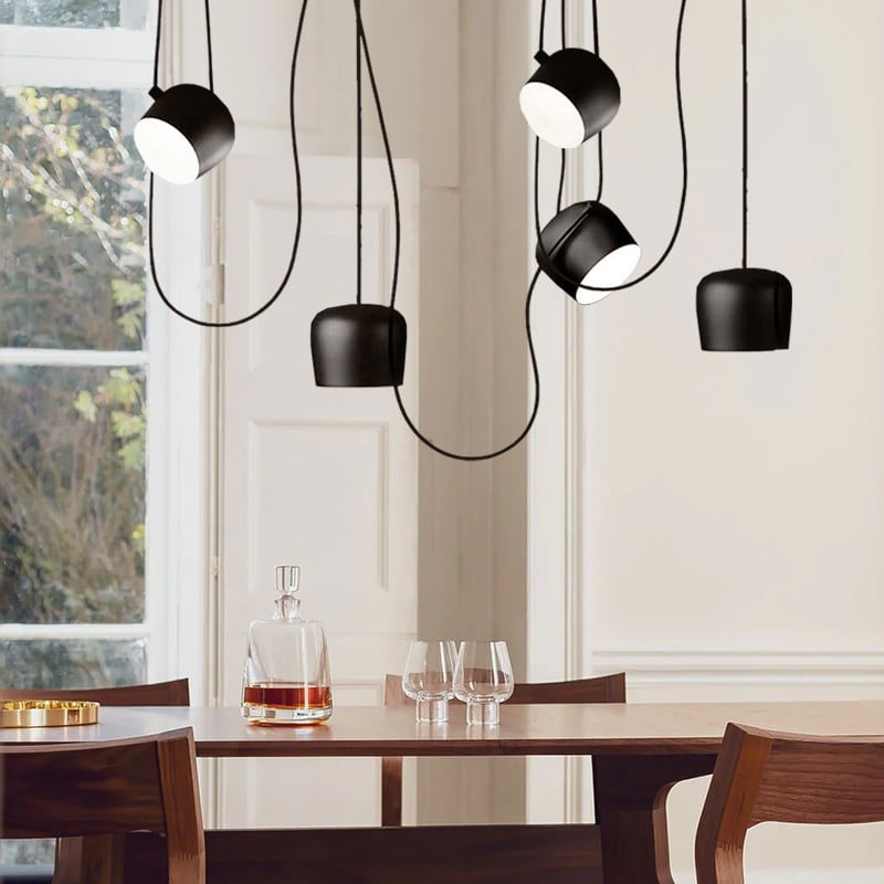 Axiomorna Industriele Hanglamp Eettafel (Dimbare versie)
