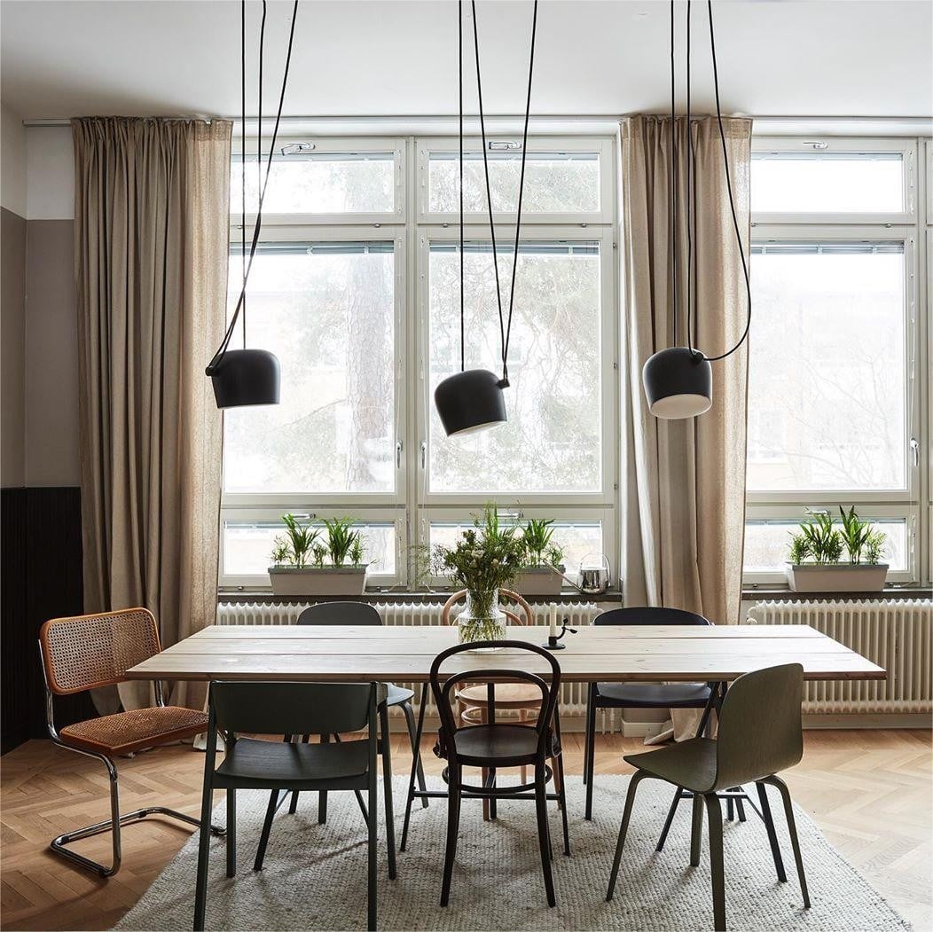 Axiomorna Industriele Hanglamp Eettafel (Dimbare versie)