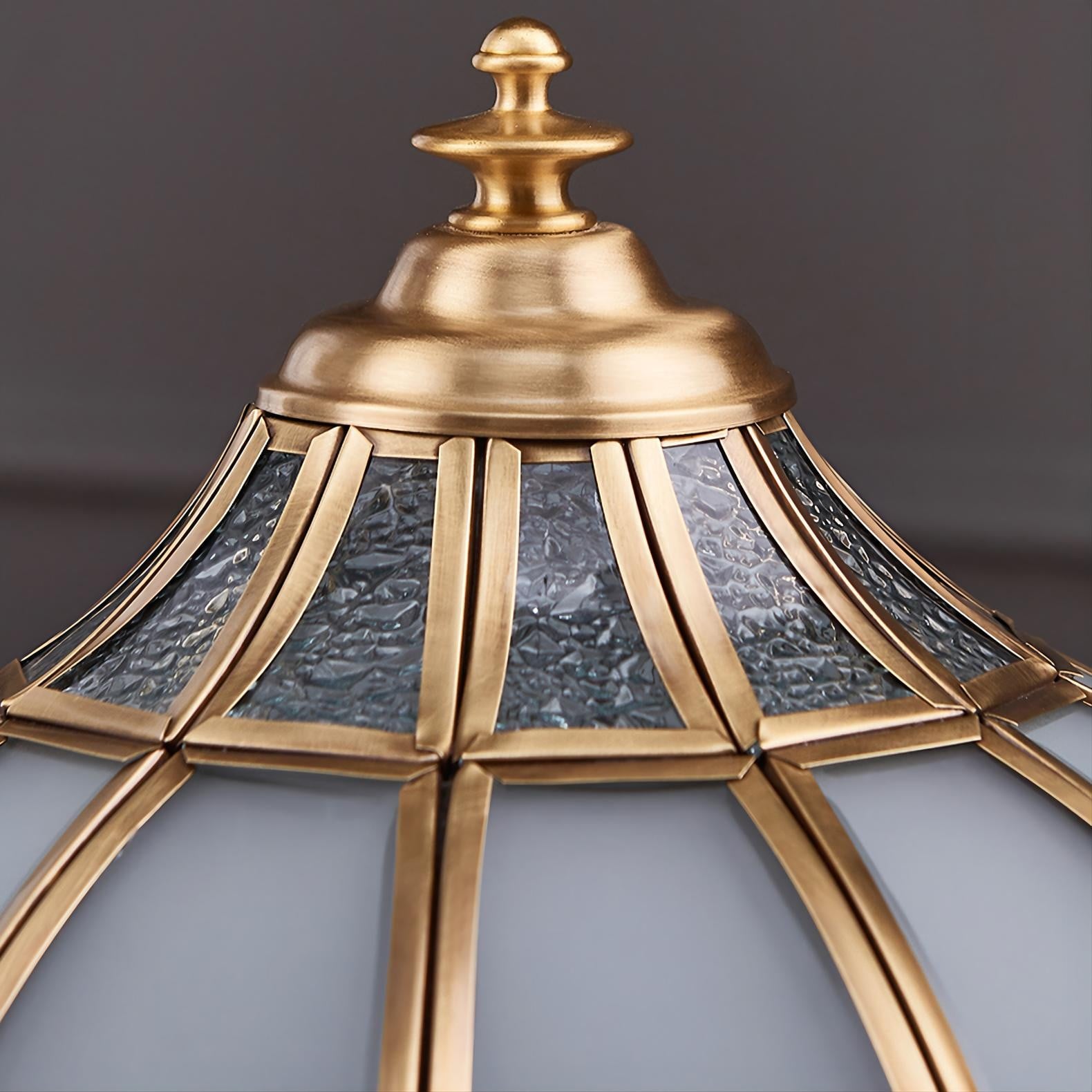 Vintage luxe koperen tafellamp