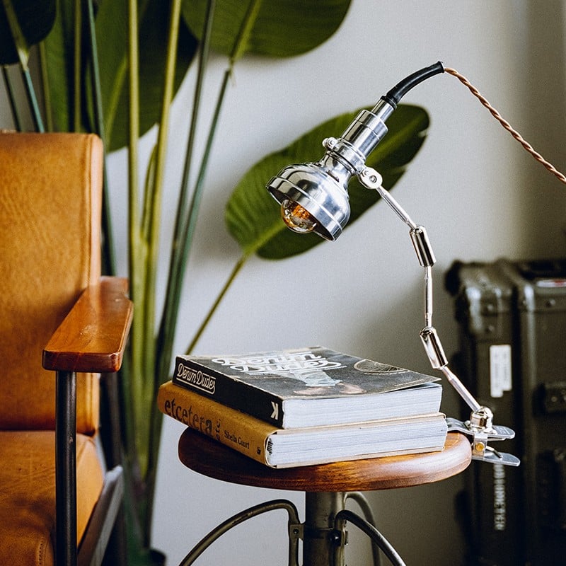 Vintage clip-on industriële lamp Serie