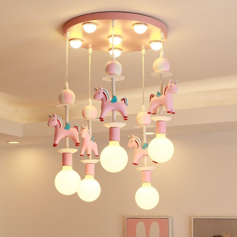 Kroonluchter voor meisjes slaapkamer