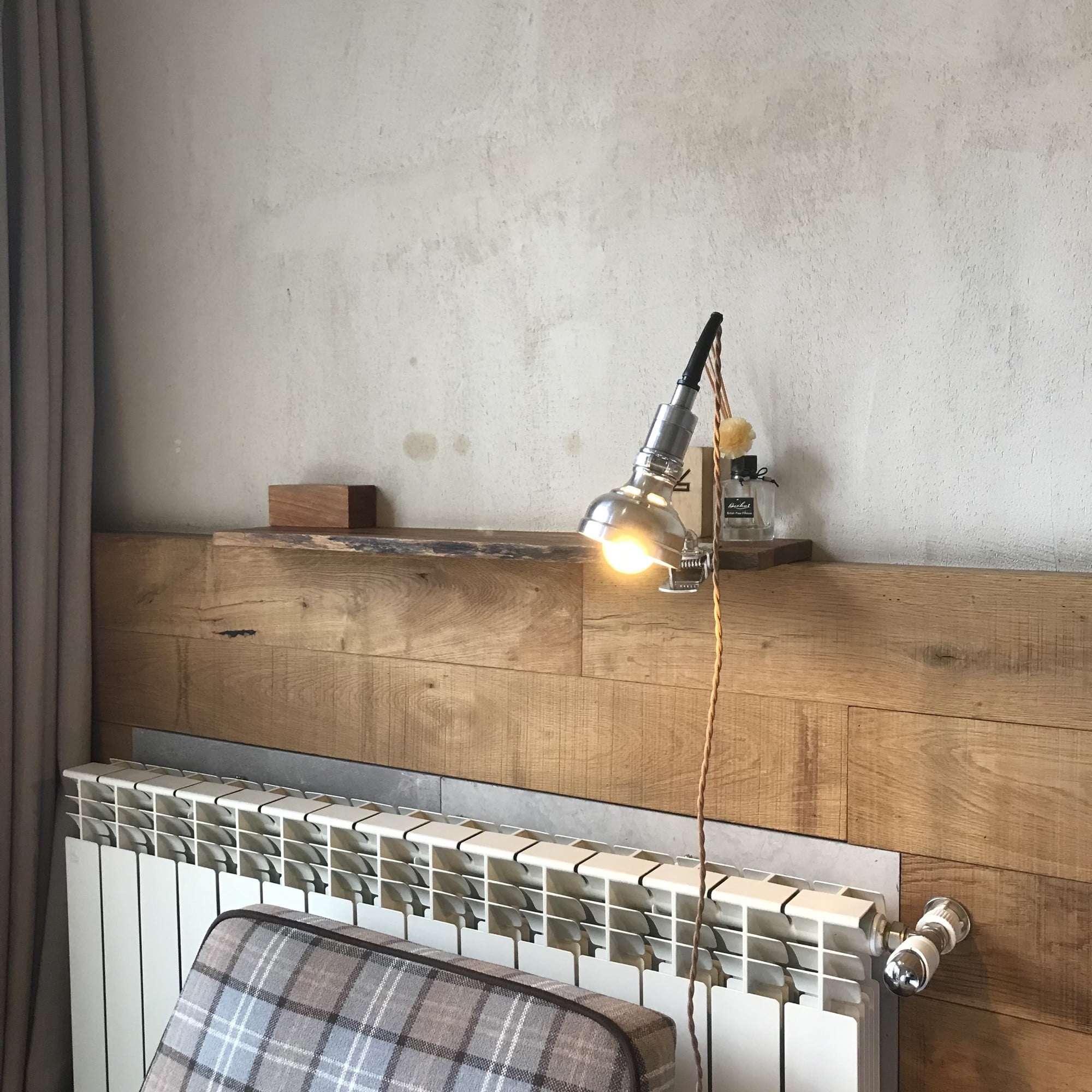 Vintage clip-on industriële lamp Serie