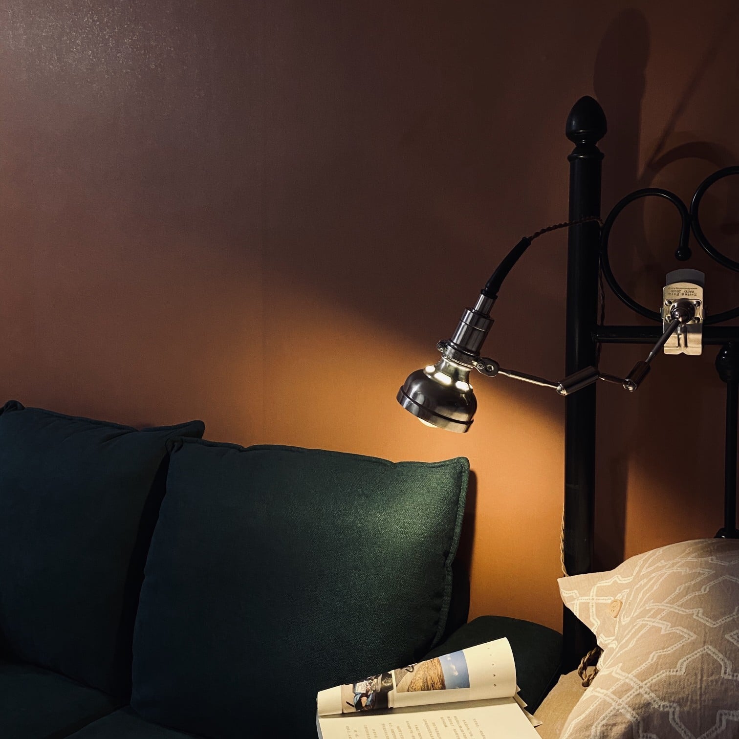 Vintage clip-on industriële lamp Serie