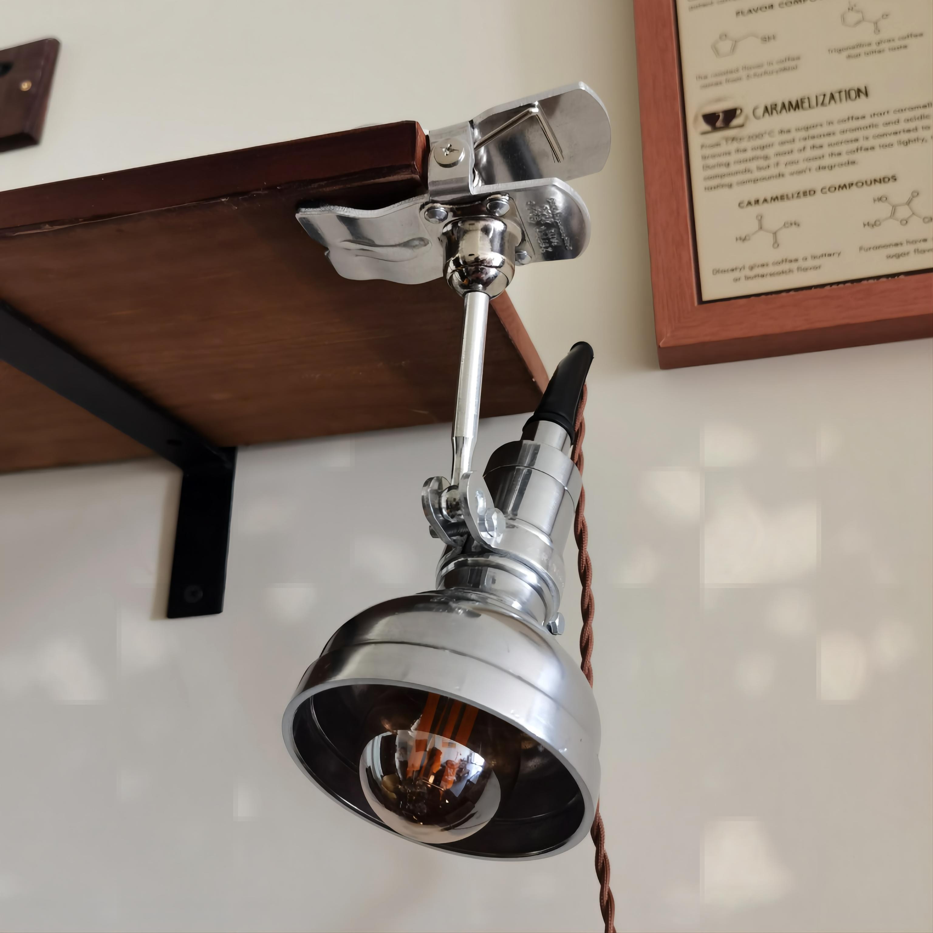 Vintage clip-on industriële lamp Serie