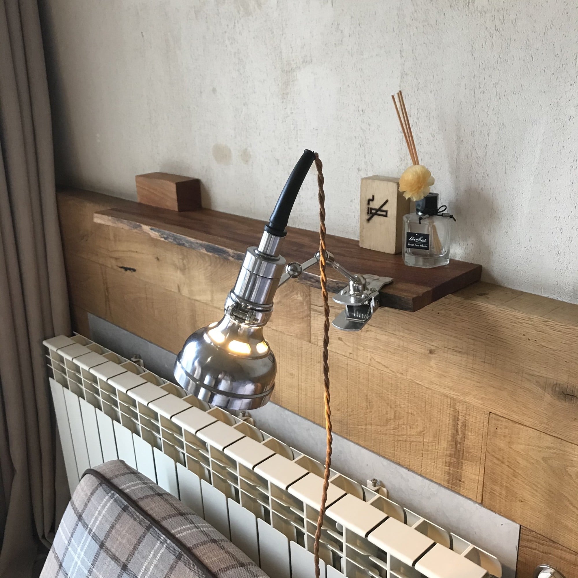 Vintage clip-on industriële lamp Serie