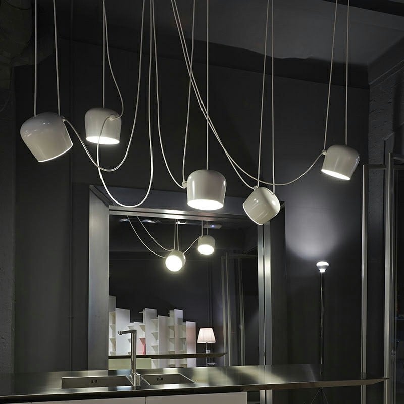 Axiomorna Industriele Hanglamp Eettafel (Dimbare versie)