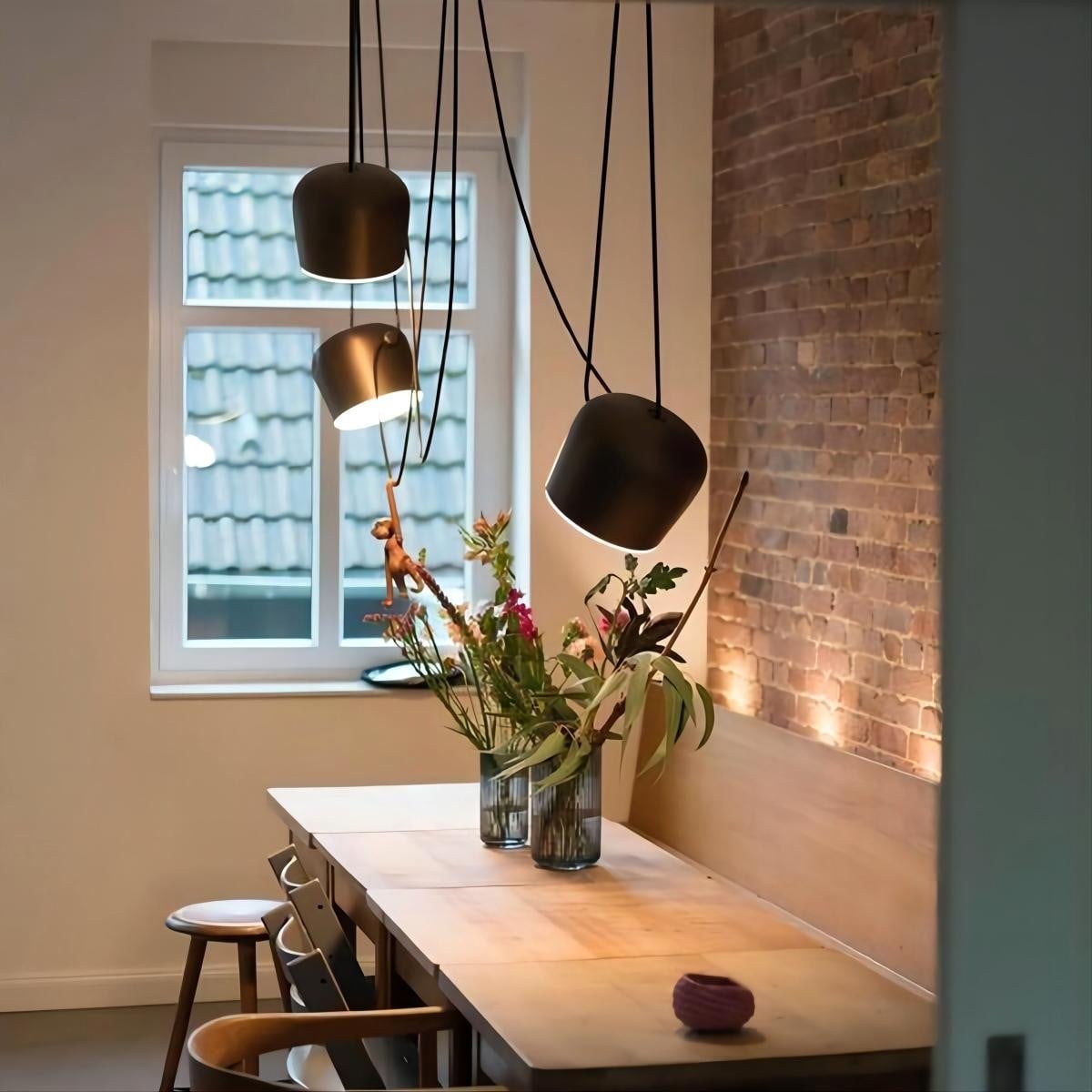 Axiomorna Industriele Hanglamp Eettafel (Dimbare versie)
