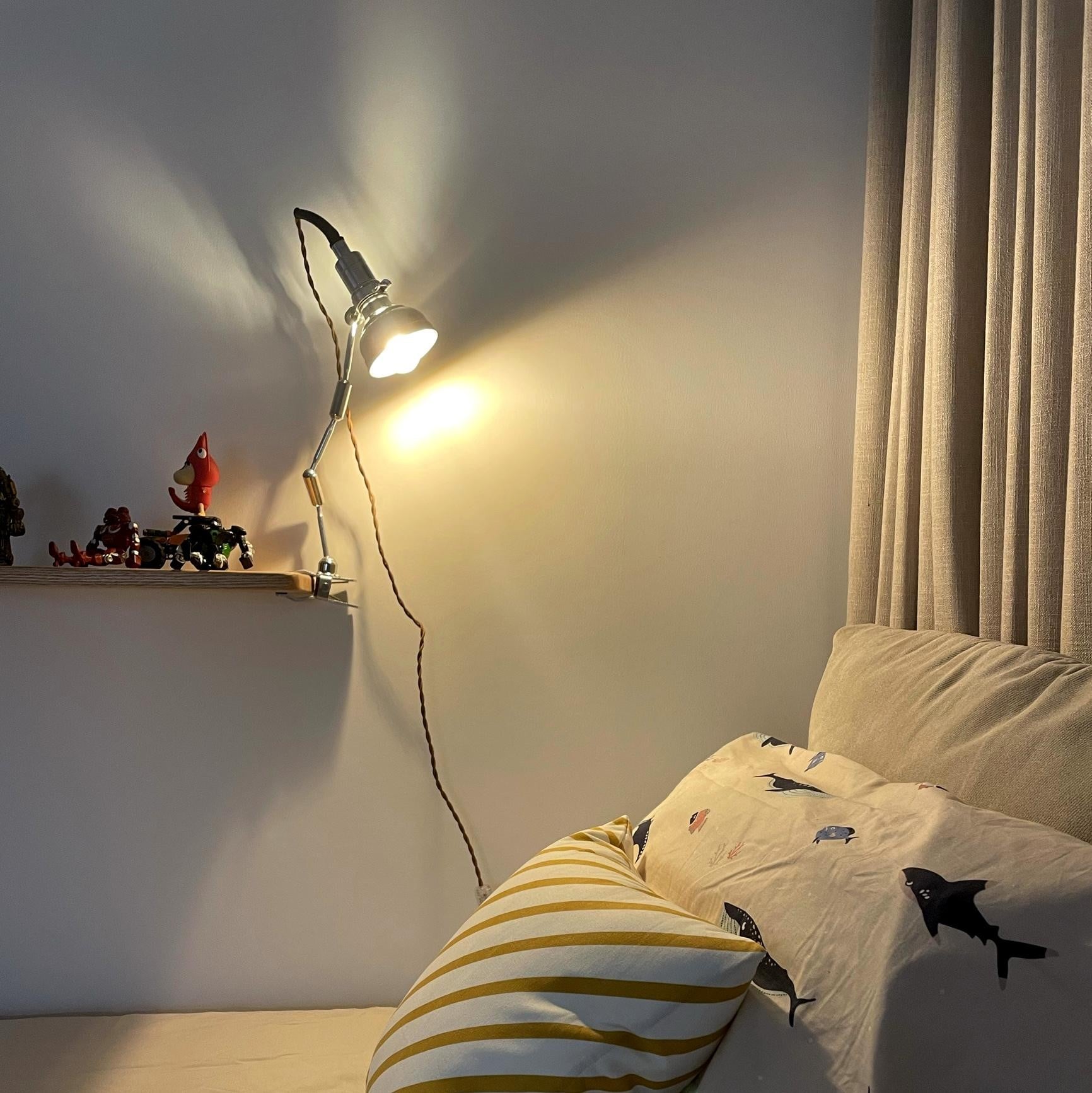 Vintage clip-on industriële lamp Serie