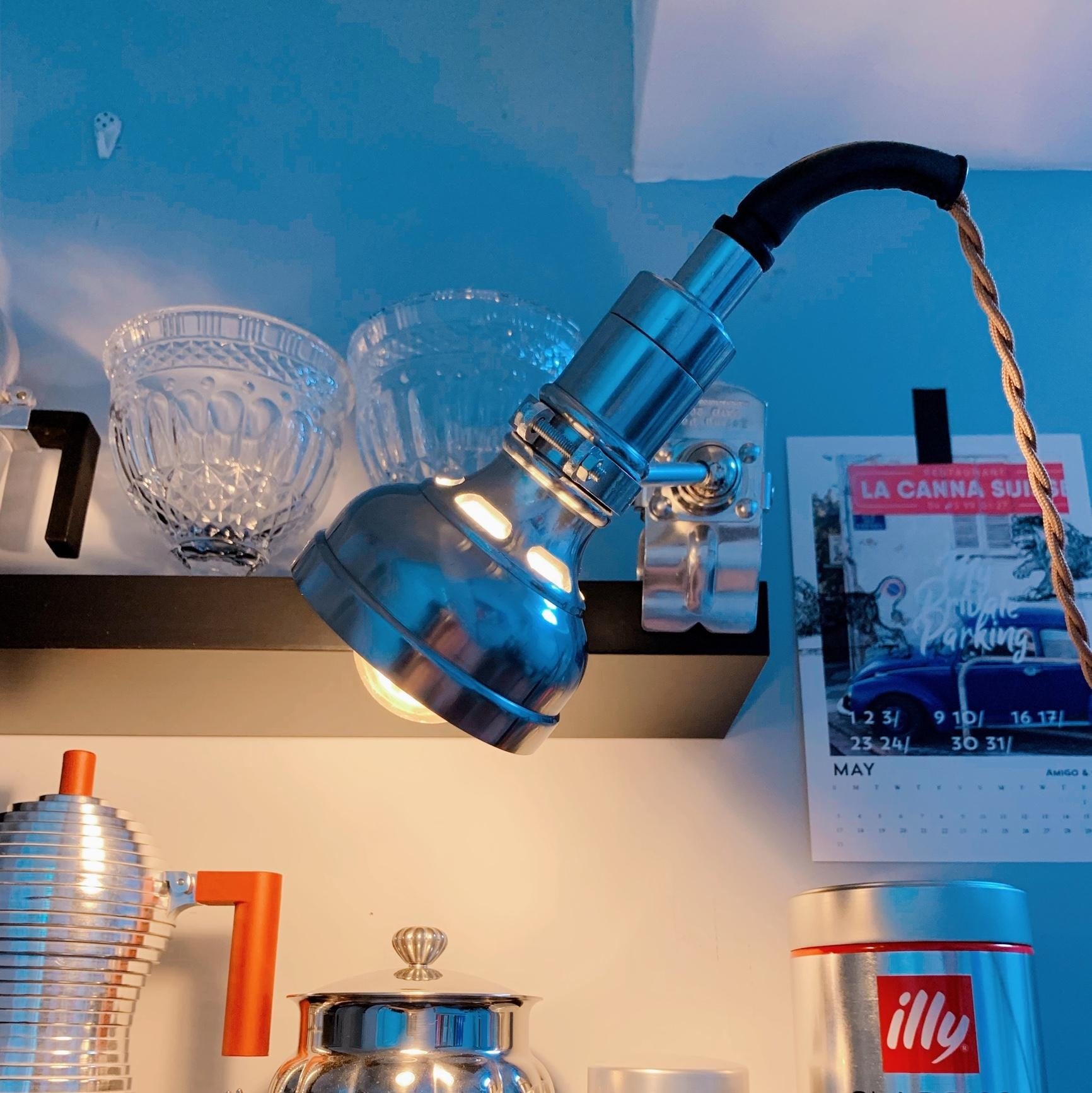 Vintage clip-on industriële lamp Serie