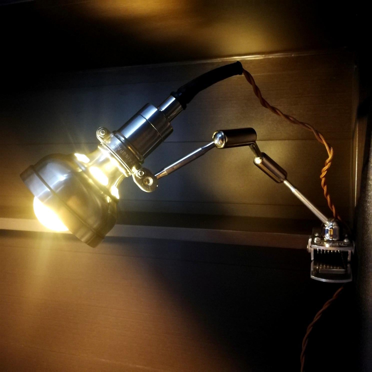 Vintage clip-on industriële lamp Serie