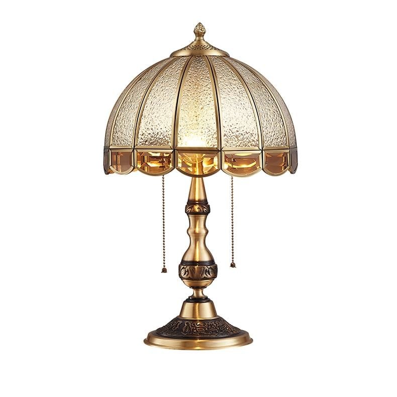 Vintage luxe koperen tafellamp