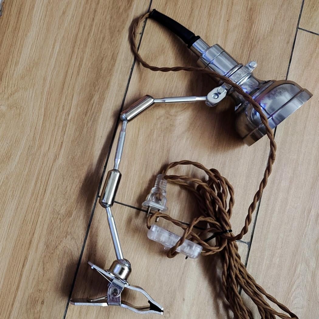 Vintage clip-on industriële lamp Serie