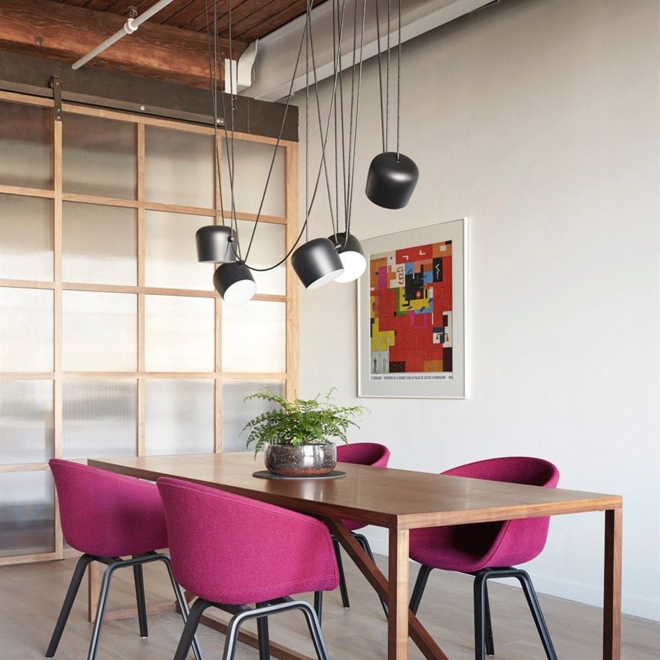 Axiomorna Industriele Hanglamp Eettafel (Dimbare versie)