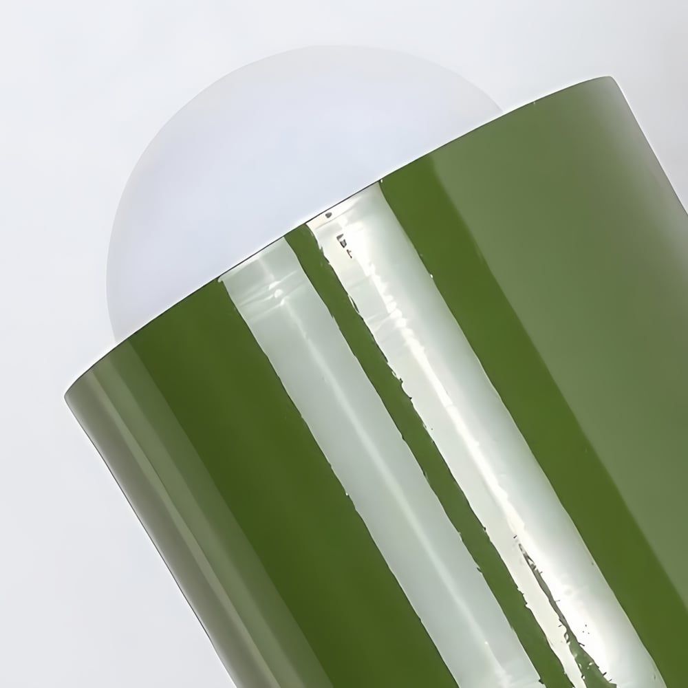 Detalj av den gröna metallskärmen