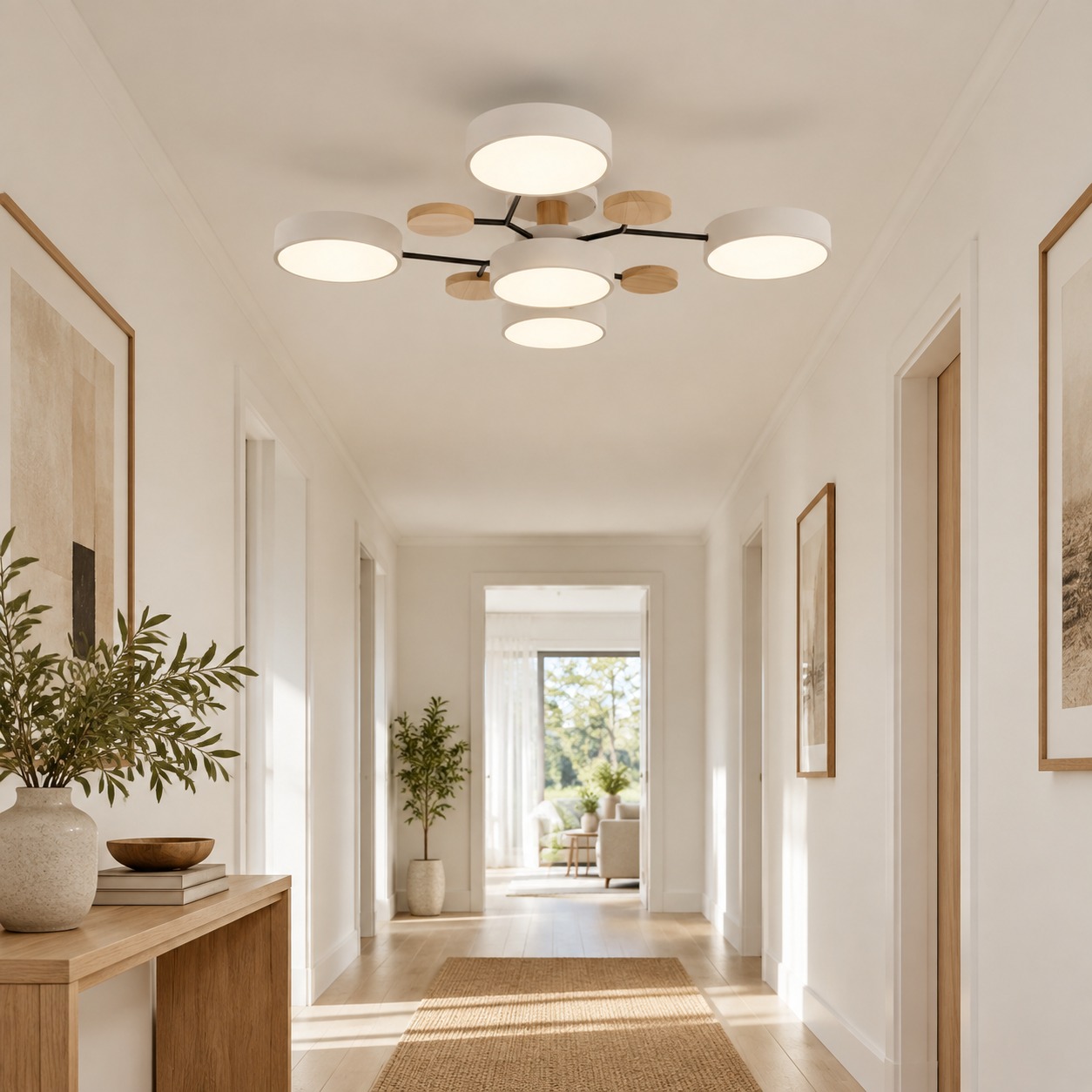 HL215 in a bright corridor with a white finish