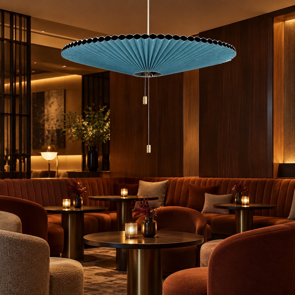 Lampa wisząca rozkładana Retro Meduse HL257 — Salon