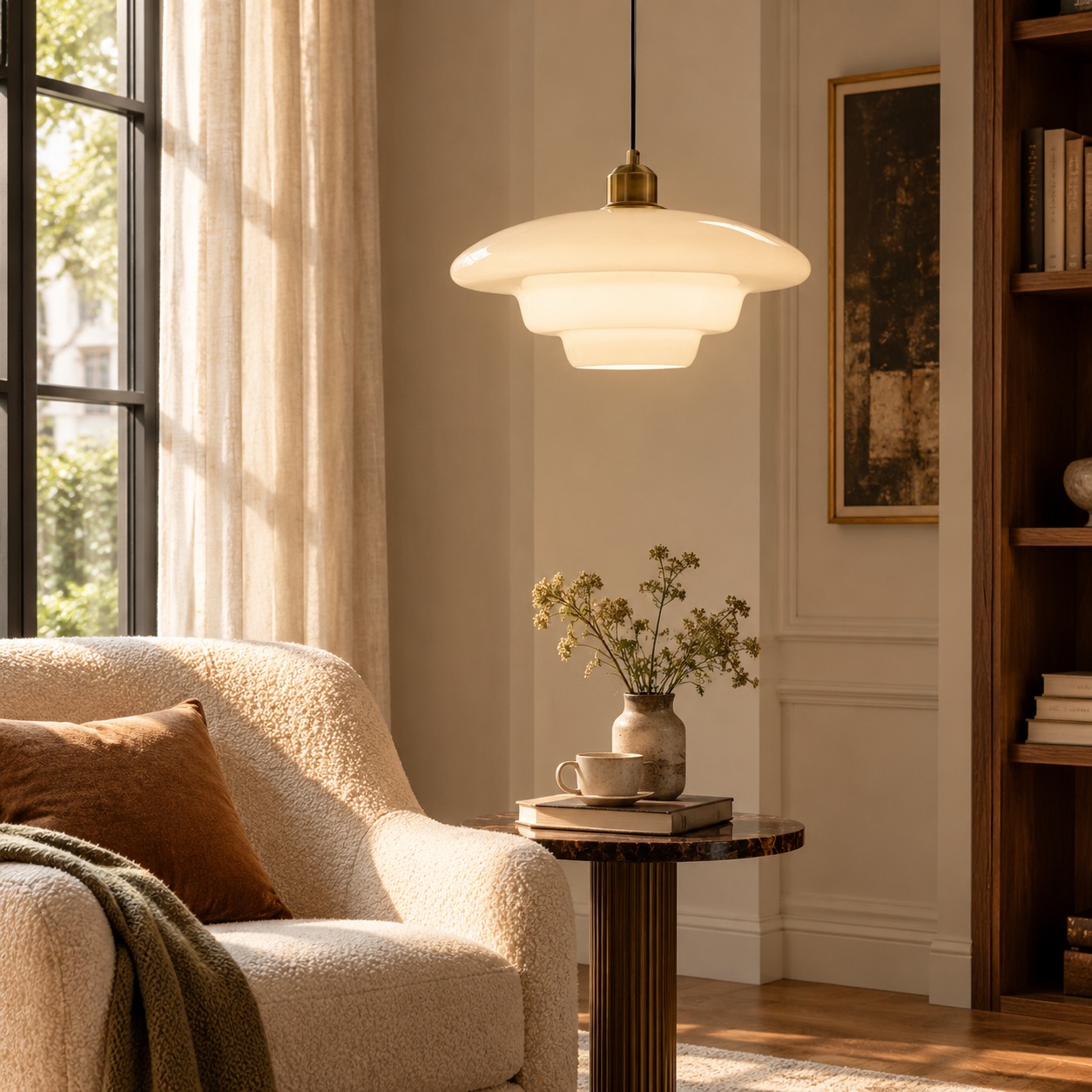 HL190 in a living room reading corner