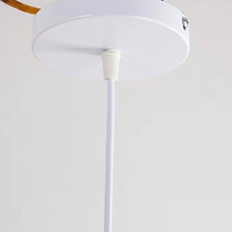 Witte plafondkap en snoer van de Stonea-hanglamp