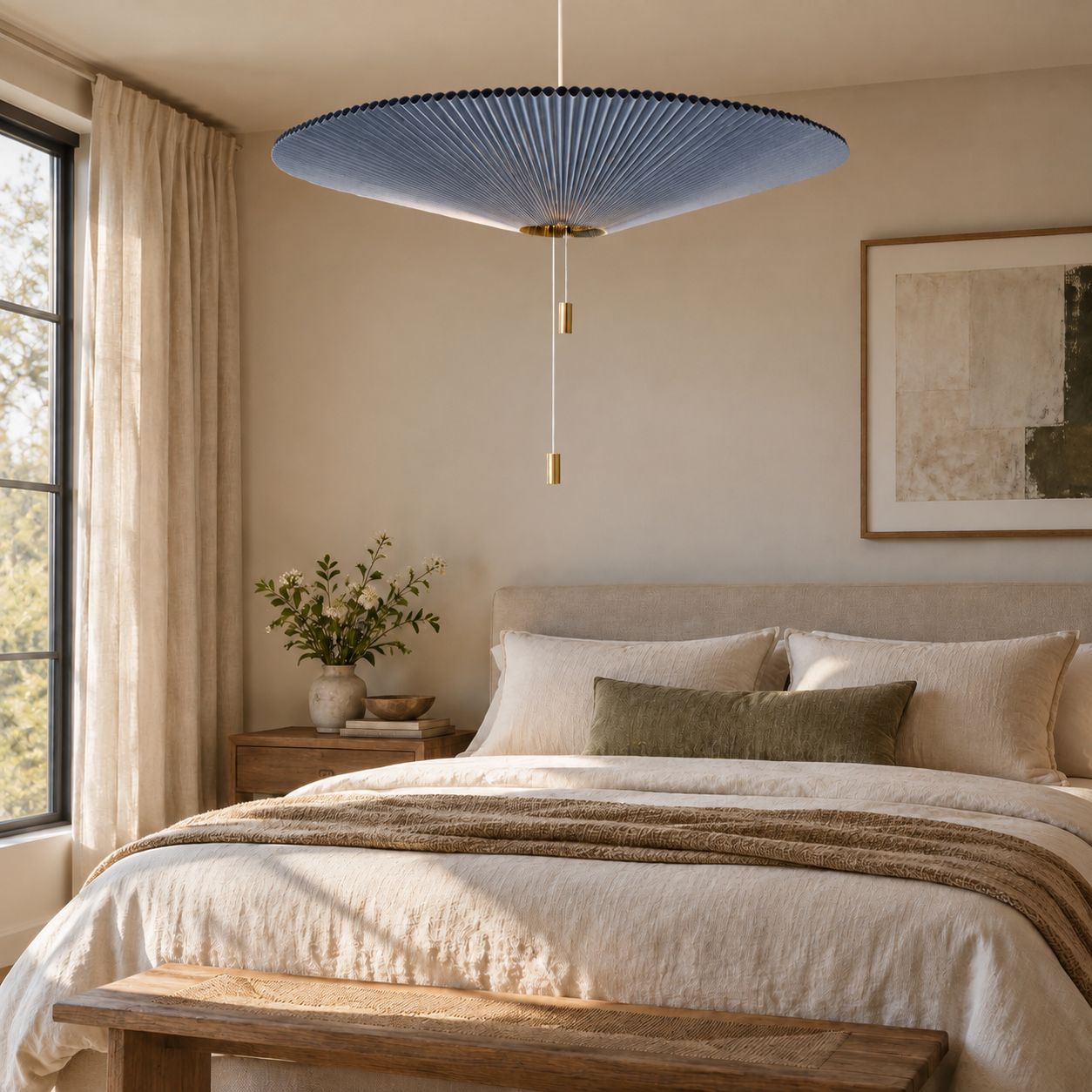 Retro Méduse uitschuifbare hanglamp HL257 — Slaapkamer