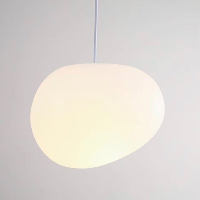 Verlichte Stonea-kap van geblazen satijnglas